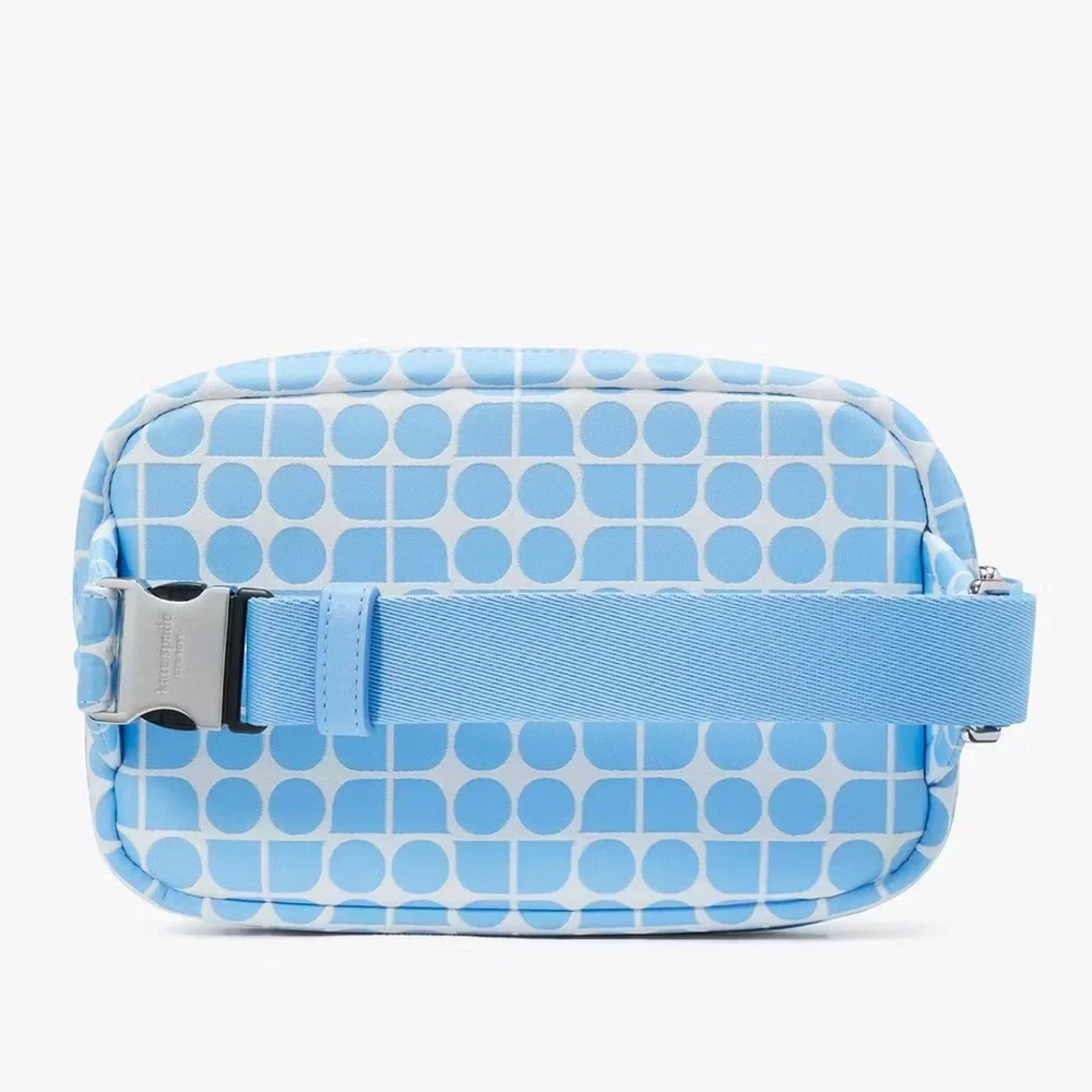Kate Spade Noel Jacquard Belt Bag Astral Blue  NWT